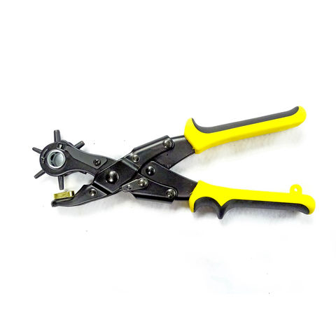 1pc Revolving Leather Hole Punch Plier With Multiple Hole Sizes